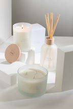 J-LINE SCENTED CANDLE ACCORDS ESSENTIELS FLEUR BLANCHE - 28 HOURS - Tuincentrum Lopik