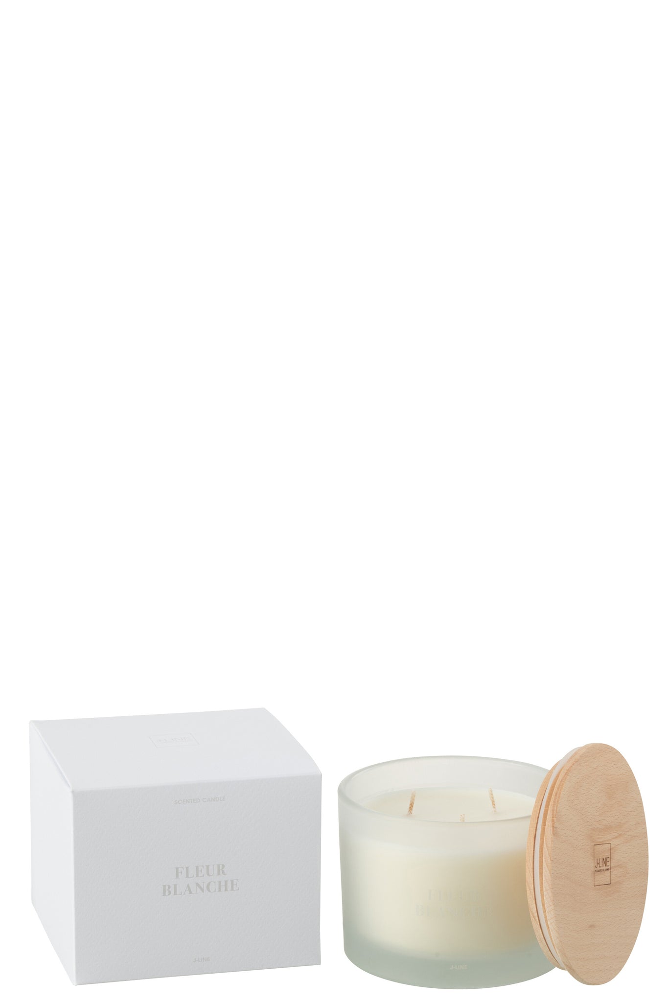 J-LINE SCENTED CANDLE ACCORDS ESSENTIELS FLEUR BLANCHE - 28 HOURS - Tuincentrum Lopik
