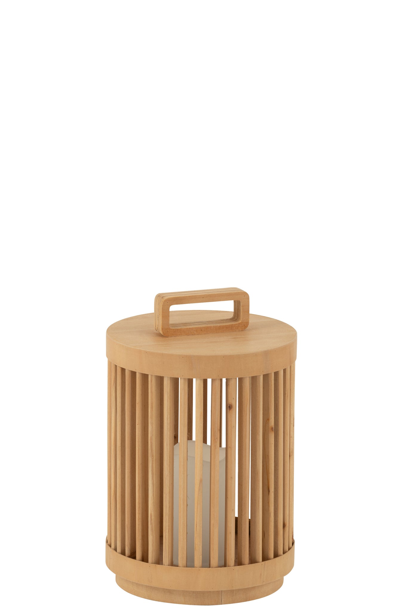 Lamp Cilinder Vurenhout/LED Naturel Klein - Tuincentrum Lopik