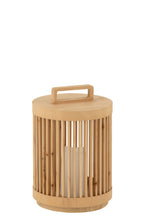 J-LINE CILINDERLAMP VURENHOUT MET LED NATUREL GROOT - Tuincentrum Lopik