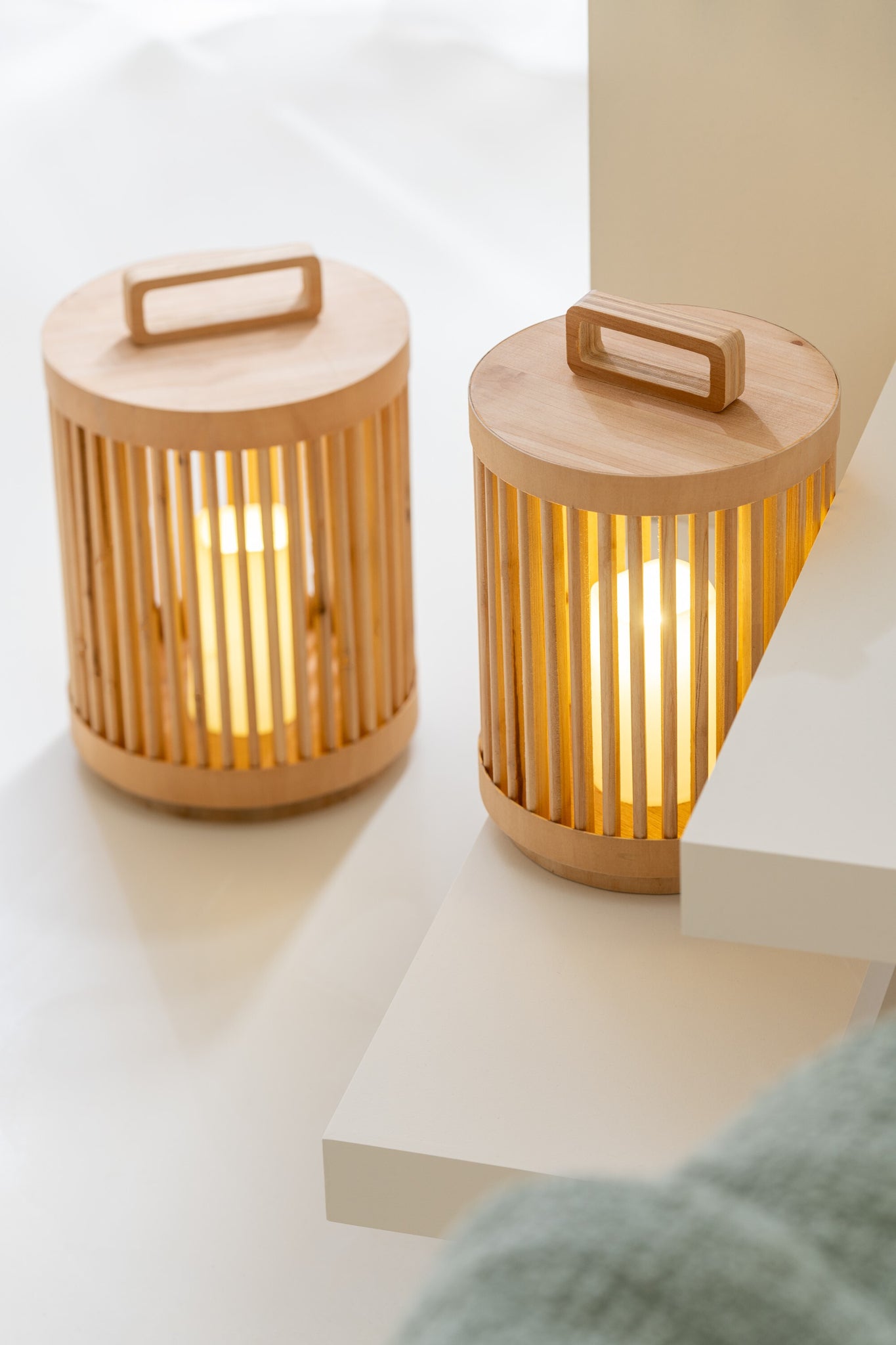 J-LINE CILINDERLAMP VURENHOUT MET LED NATUREL GROOT - Tuincentrum Lopik