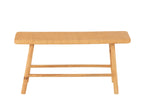 J-LINE BENCH RECTANGULAR CANE/FIR WOOD NATURAL - Tuincentrum Lopik