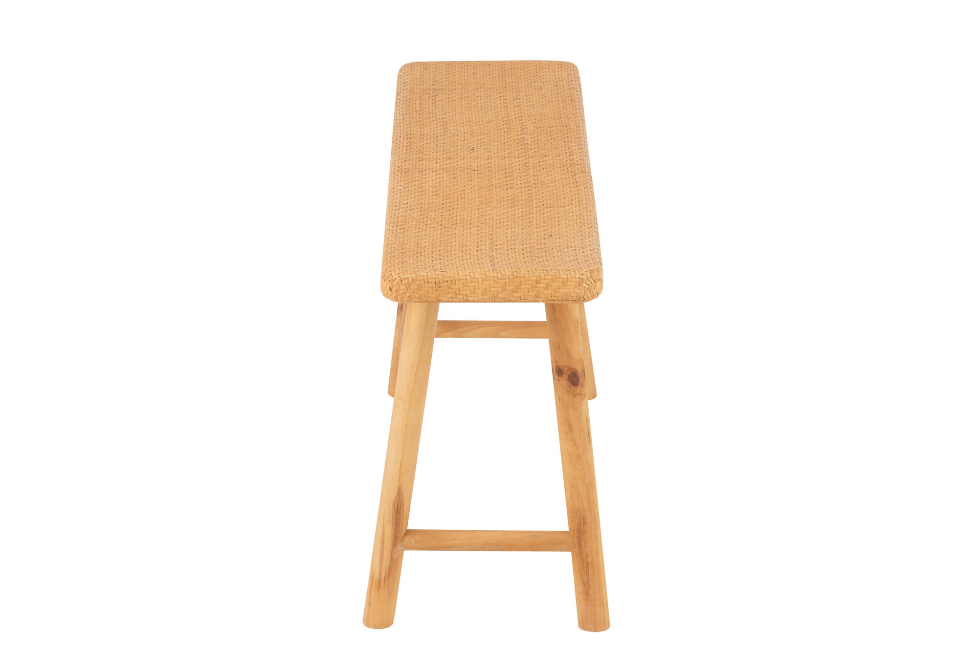 J-LINE BENCH RECTANGULAR CANE/FIR WOOD NATURAL - Tuincentrum Lopik