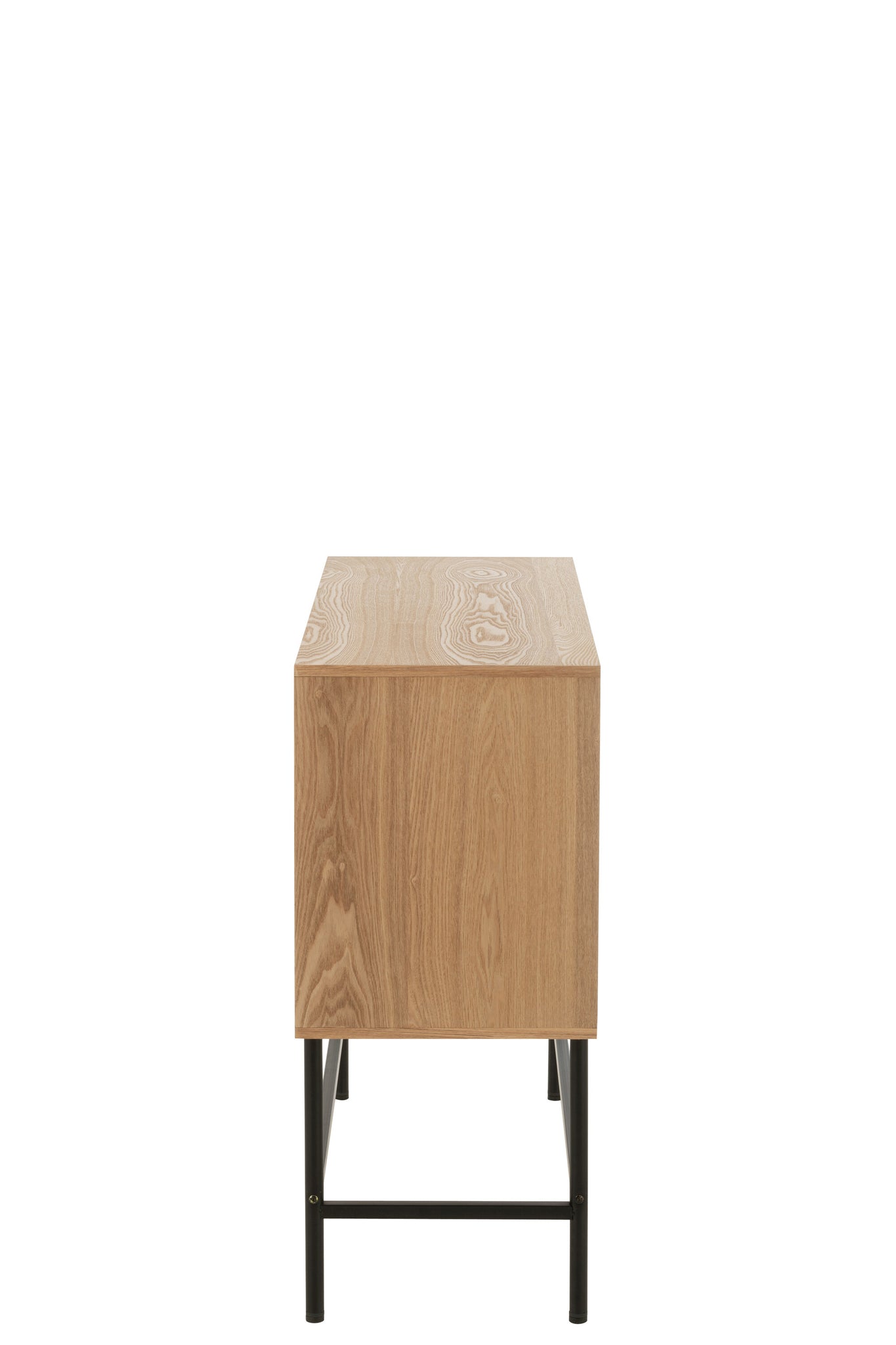 J-LINE DRESSOIR SQUARE MDF/METAAL NATUREL/ZWART SMALL - Tuincentrum Lopik