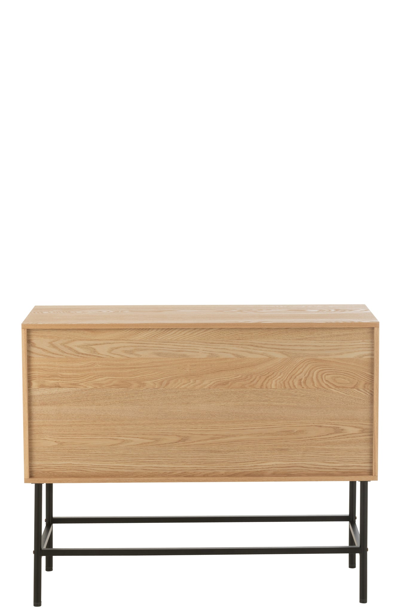J-LINE DRESSOIR SQUARE MDF/METAAL NATUREL/ZWART SMALL - Tuincentrum Lopik
