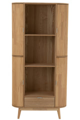 J-LINE WANDREK ROUNDED MDF/GRENENHOUT NATUUR - Tuincentrum Lopik