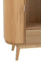 J-LINE WANDREK ROUNDED MDF/GRENENHOUT NATUUR - Tuincentrum Lopik