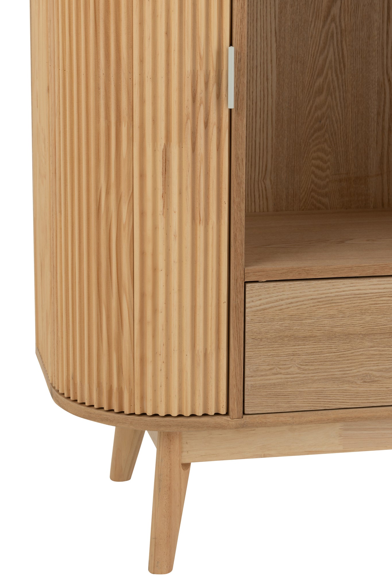 J-LINE WANDREK ROUNDED MDF/GRENENHOUT NATUUR - Tuincentrum Lopik