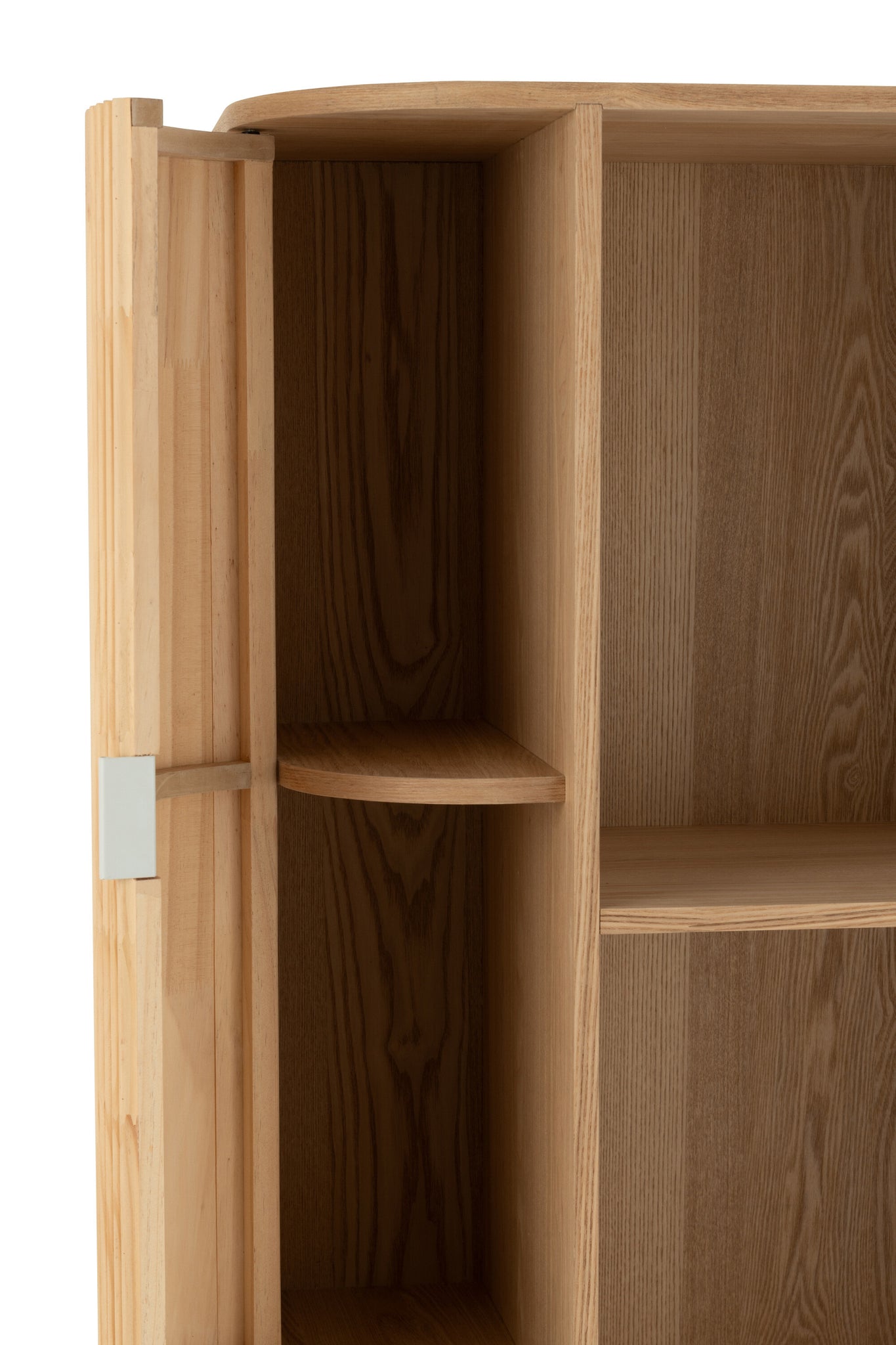 J-LINE WANDREK ROUNDED MDF/GRENENHOUT NATUUR - Tuincentrum Lopik