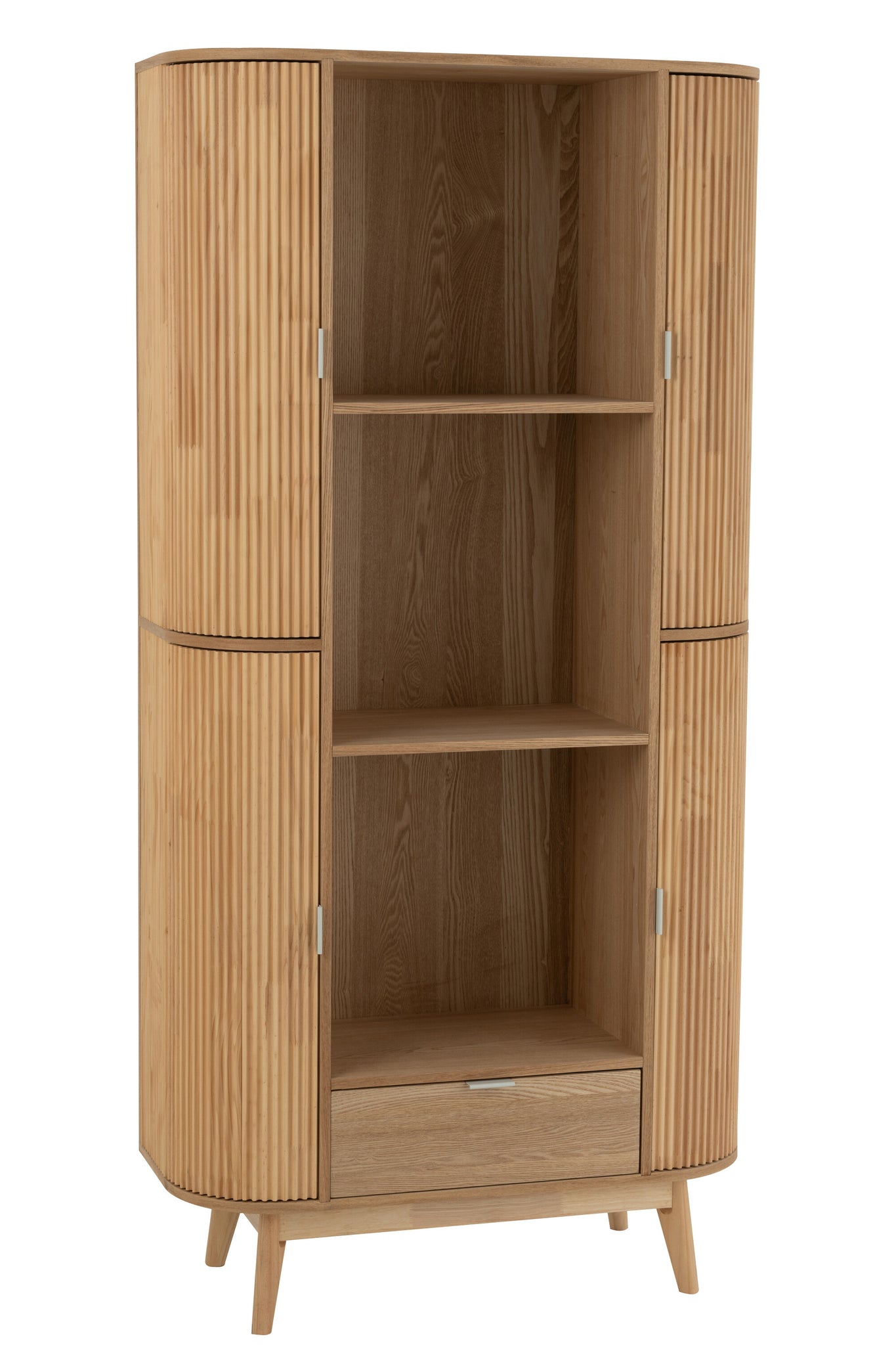 J-LINE WANDREK ROUNDED MDF/GRENENHOUT NATUUR - Tuincentrum Lopik