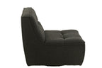 J-LINE DRAAIFAUTEUIL VIERKANT POPULIERENHOUT/FOAM ZWART 97X83X83CM - Tuincentrum Lopik