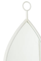 J-LINE HANGENDE SPIEGEL DRUPPEL MDF/WIT KLEIN - Tuincentrum Lopik