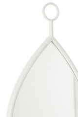 J-LINE HANGENDE SPIEGEL DRUPPEL MDF/WIT KLEIN - Tuincentrum Lopik