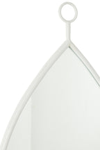 J-LINE HANGENDE SPIEGEL DRUPPEL MIRROR/MDF WIT LARGE - Tuincentrum Lopik