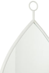 J-LINE HANGENDE SPIEGEL DRUPPEL MIRROR/MDF WIT LARGE - Tuincentrum Lopik