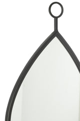 J-LINE HANGENDE SPIEGEL DROP MIRROR/MDF BLACK MEDIUM - Tuincentrum Lopik