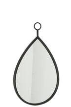 J-LINE HANGENDE SPIEGEL DROP MIRROR/MDF BLACK MEDIUM - Tuincentrum Lopik