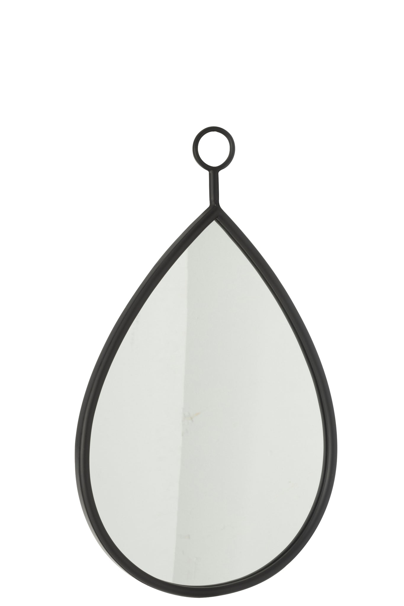 J-LINE HANGENDE SPIEGEL DROP MIRROR/MDF BLACK MEDIUM - Tuincentrum Lopik