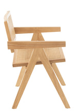 Stoel Grid essenhout/rotan naturel - Tuincentrum Lopik