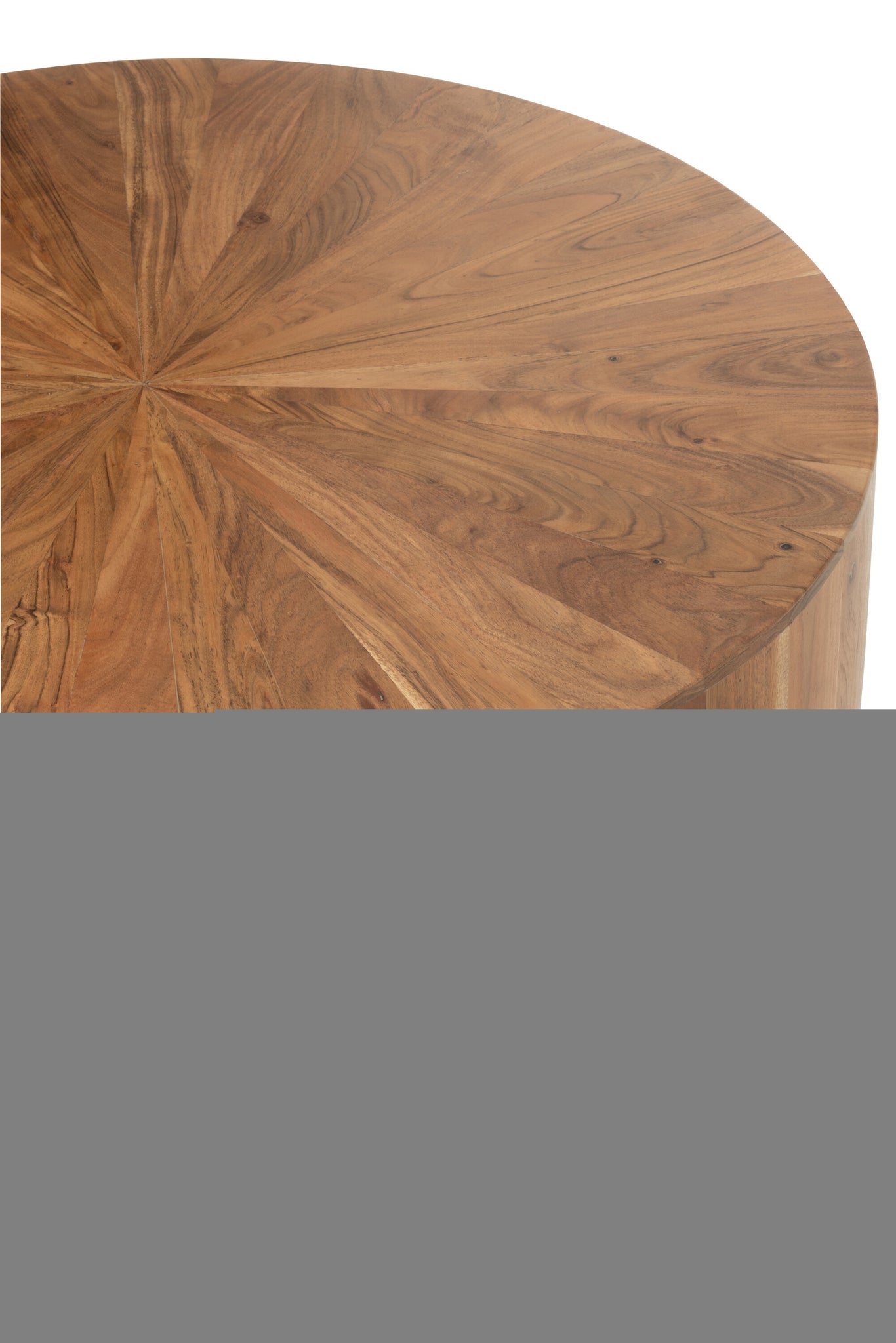 Salontafel rond acaciahout/MDF natuurlijk - Tuincentrum Lopik
