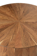 Salontafel rond acaciahout/MDF natuurlijk - Tuincentrum Lopik