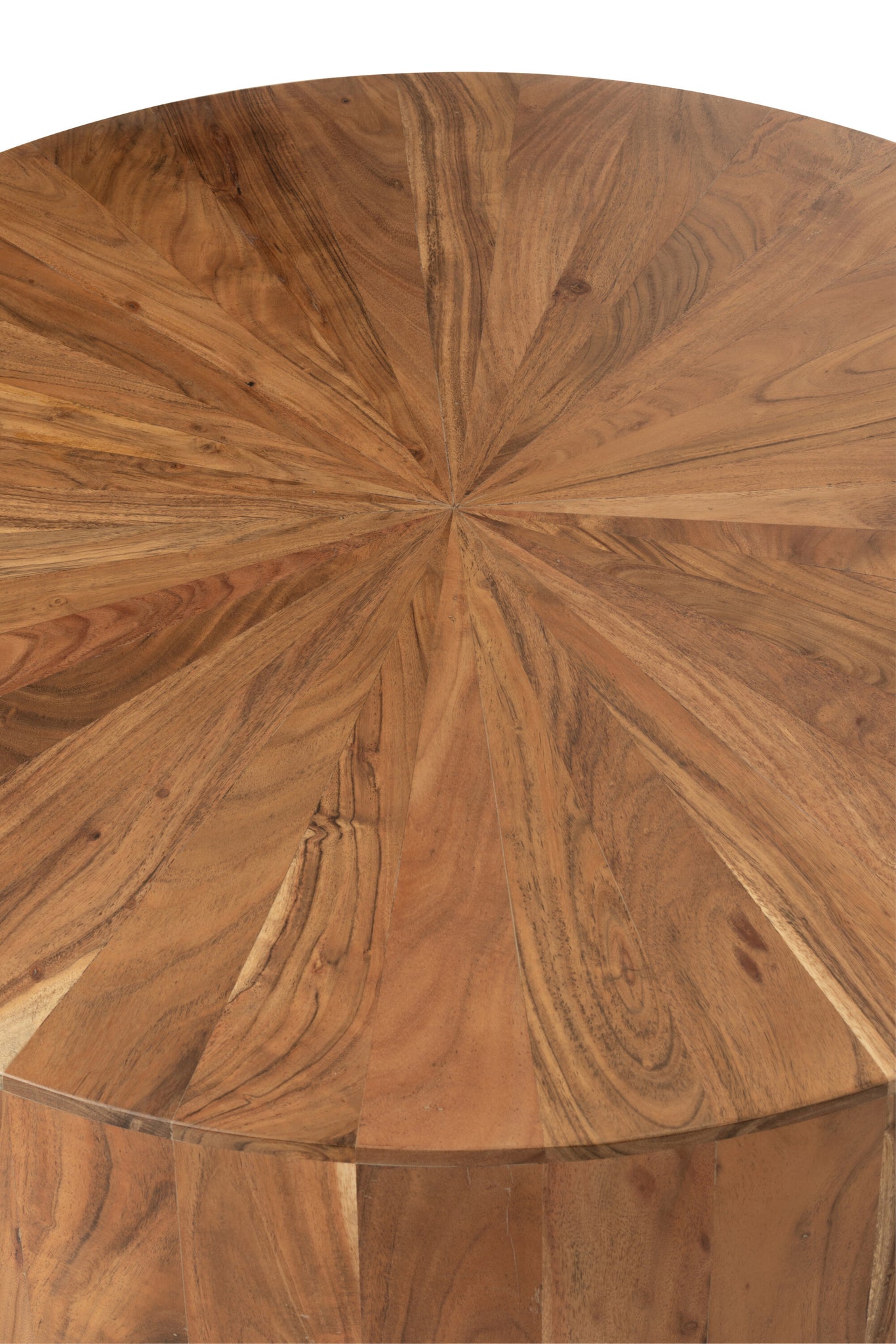 Salontafel rond acaciahout/MDF natuurlijk - Tuincentrum Lopik