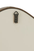 J-LINE HANGENDE SPIEGEL ABSTRACT MIRROR/MDF DARK BROWN LARGE - Tuincentrum Lopik