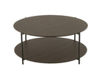 Salontafel Rond Mdf/Metaal Donkerbruin Klein - Tuincentrum Lopik