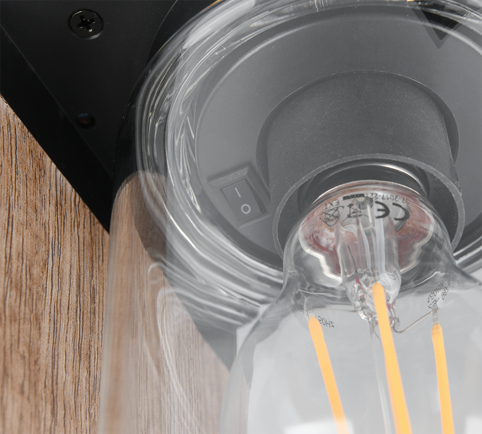 TRIO PADLAMP ARDILA ALUMINIUM/GLAS HOUTLOOK 65 CM