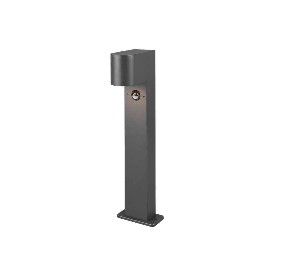 TRIO BUITENWANDLAMP ROYA MET BEWEGINGSSENSOR ANTRACIET 50 CM