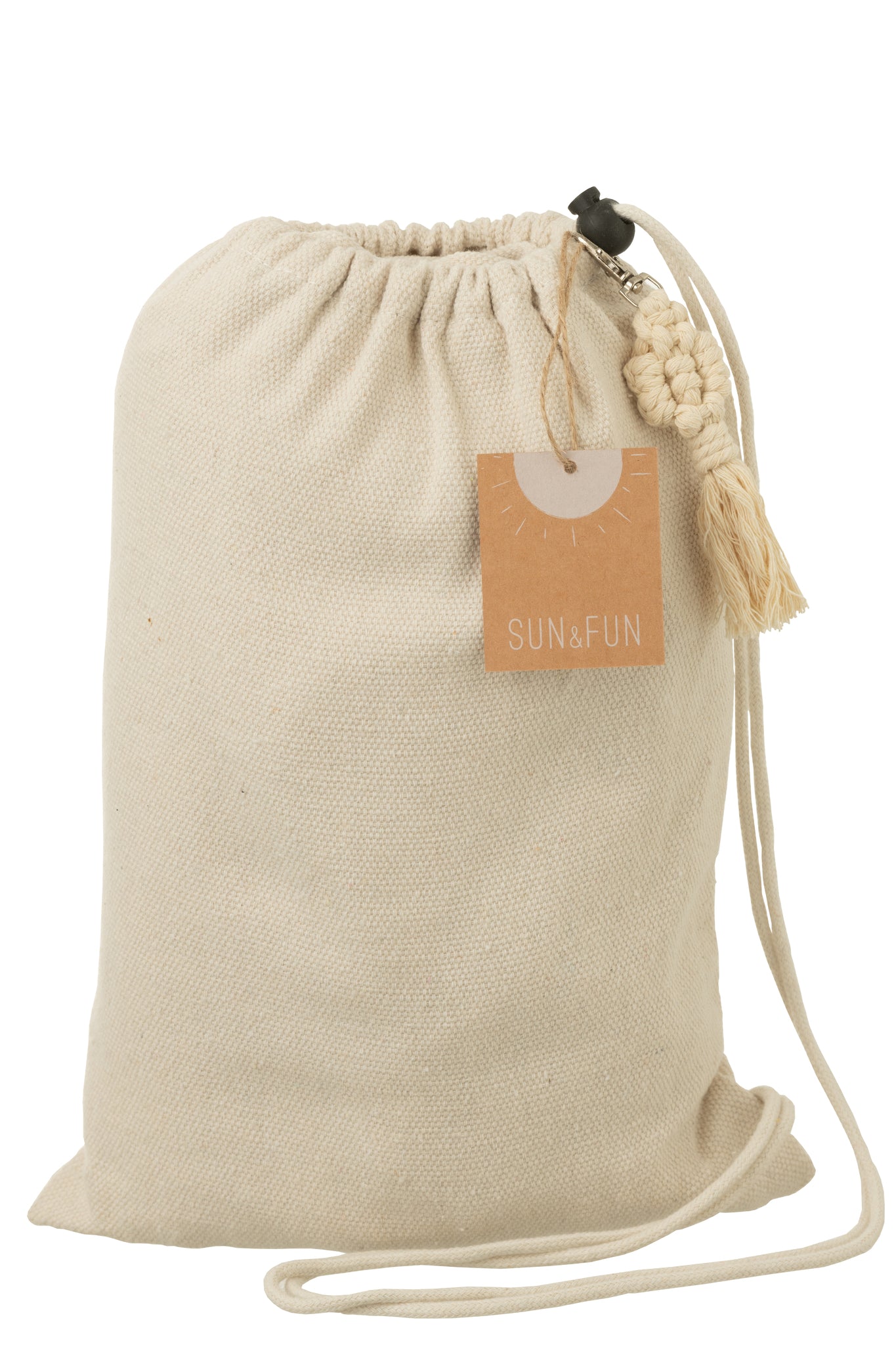 J-LINE HANGMAT UNI – KATOEN/POLYESTER LICHTBEIGE - Tuincentrum Lopik
