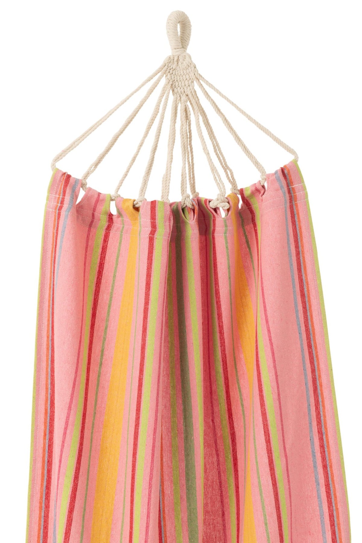 J-LINE GESTREEPTE HANGMAT KATOEN/POLYESTER LICHTROZE