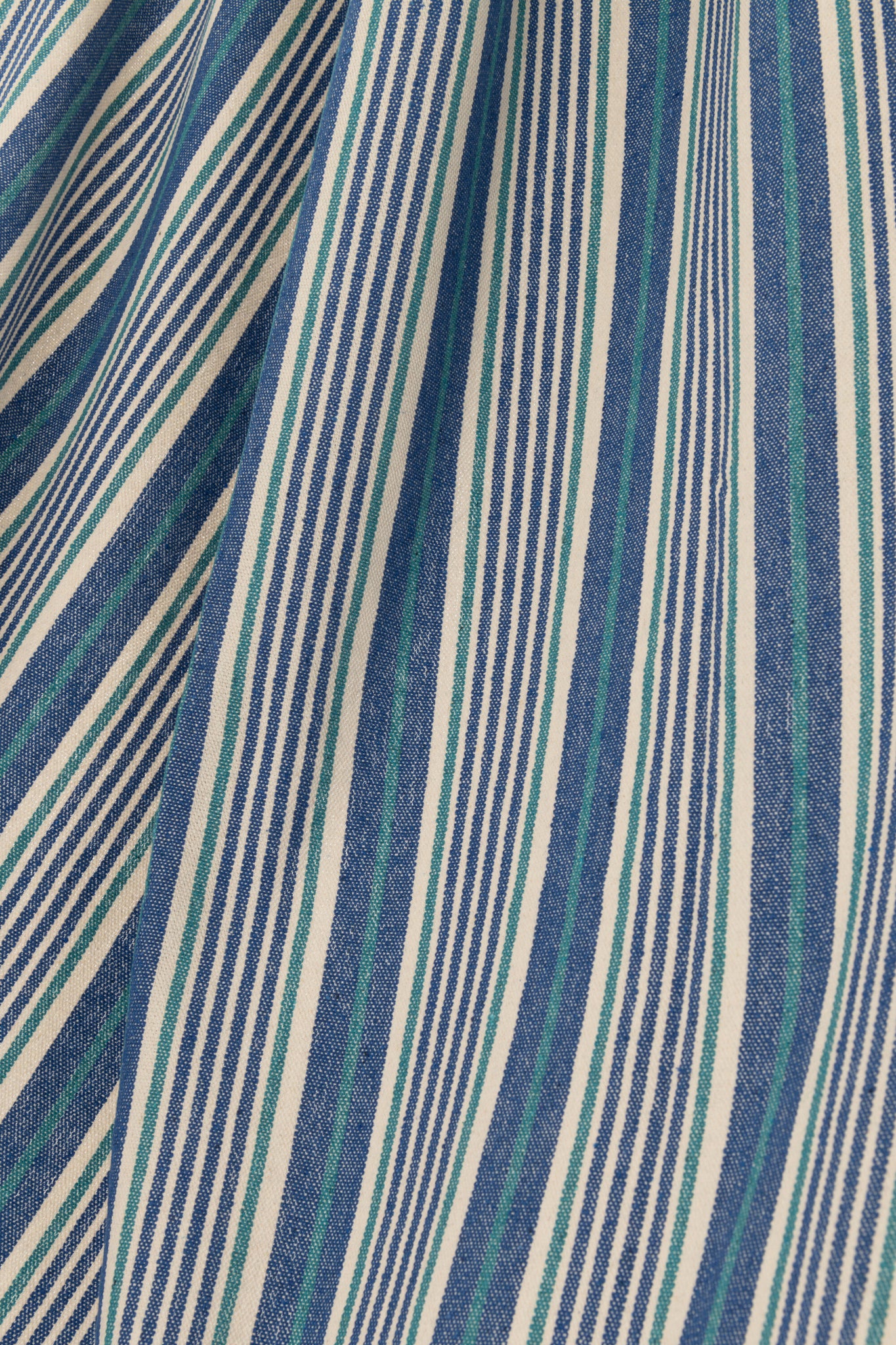 J-LINE HANGMAT STREPEN – KATOEN/POLYESTER BLAUW/WIT - Tuincentrum Lopik
