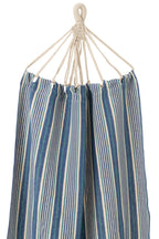 J-LINE HANGMAT STREPEN – KATOEN/POLYESTER BLAUW/WIT - Tuincentrum Lopik