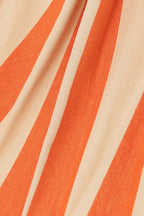 J-LINE HANGMAT GROTE STREPEN – KATOEN/POLYESTER ORANJE/ECRU