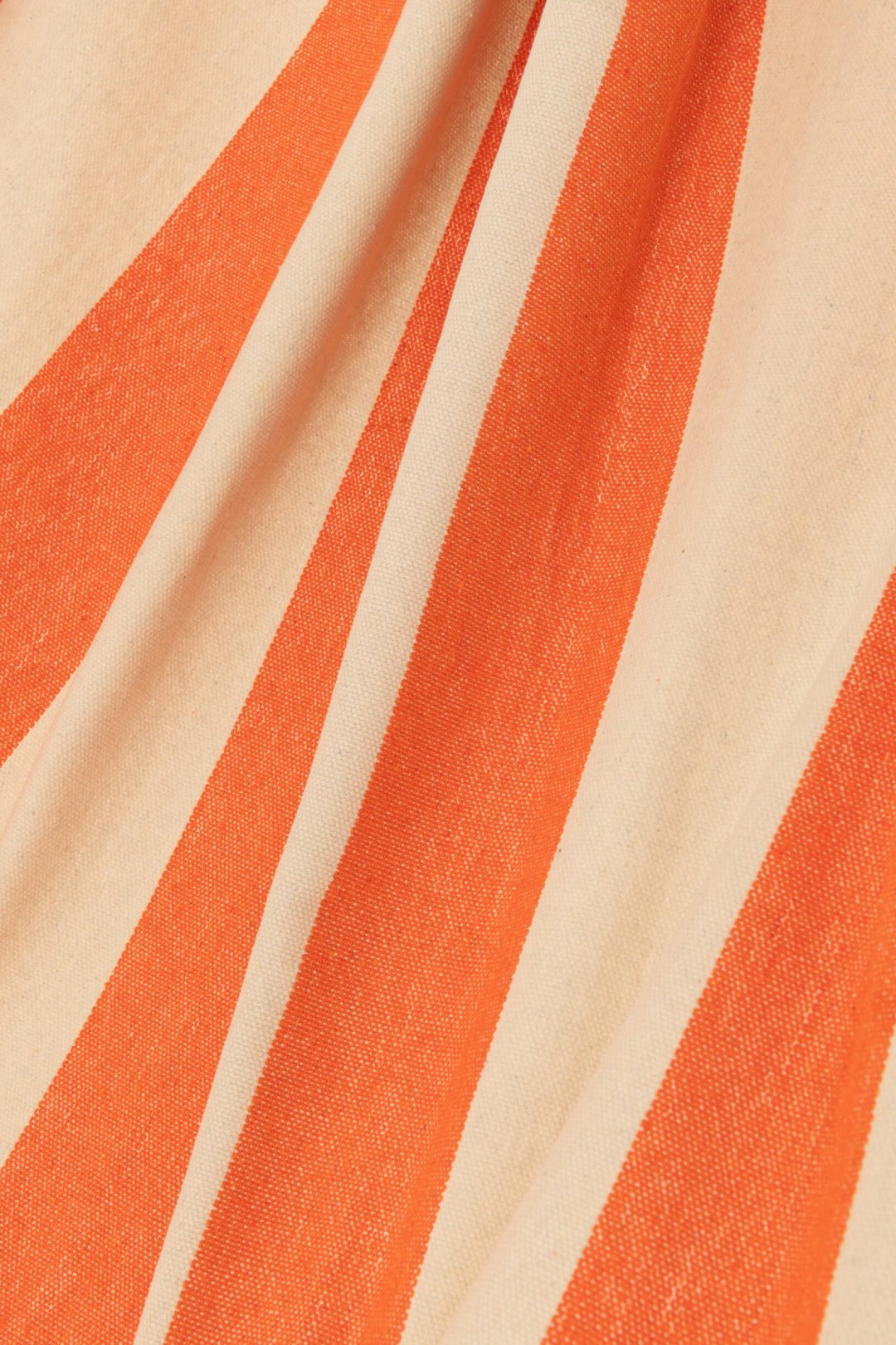 J-LINE HANGMAT GROTE STREPEN – KATOEN/POLYESTER ORANJE/ECRU