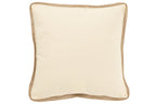 J-LINE KUSSEN VIERKANT PALMBOMEN KATOEN CRÈME/BEIGE - Tuincentrum Lopik