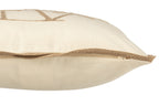 J-LINE KUSSEN VIERKANT PALMBOMEN KATOEN CRÈME/BEIGE - Tuincentrum Lopik