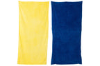 Strandhanddoek Dolce Vita Terry/Katoen Blauw/Geel Assortiment Van 2 - Tuincentrum Lopik