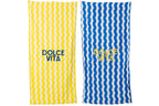 Strandhanddoek Dolce Vita Terry/Katoen Blauw/Geel Assortiment Van 2 - Tuincentrum Lopik