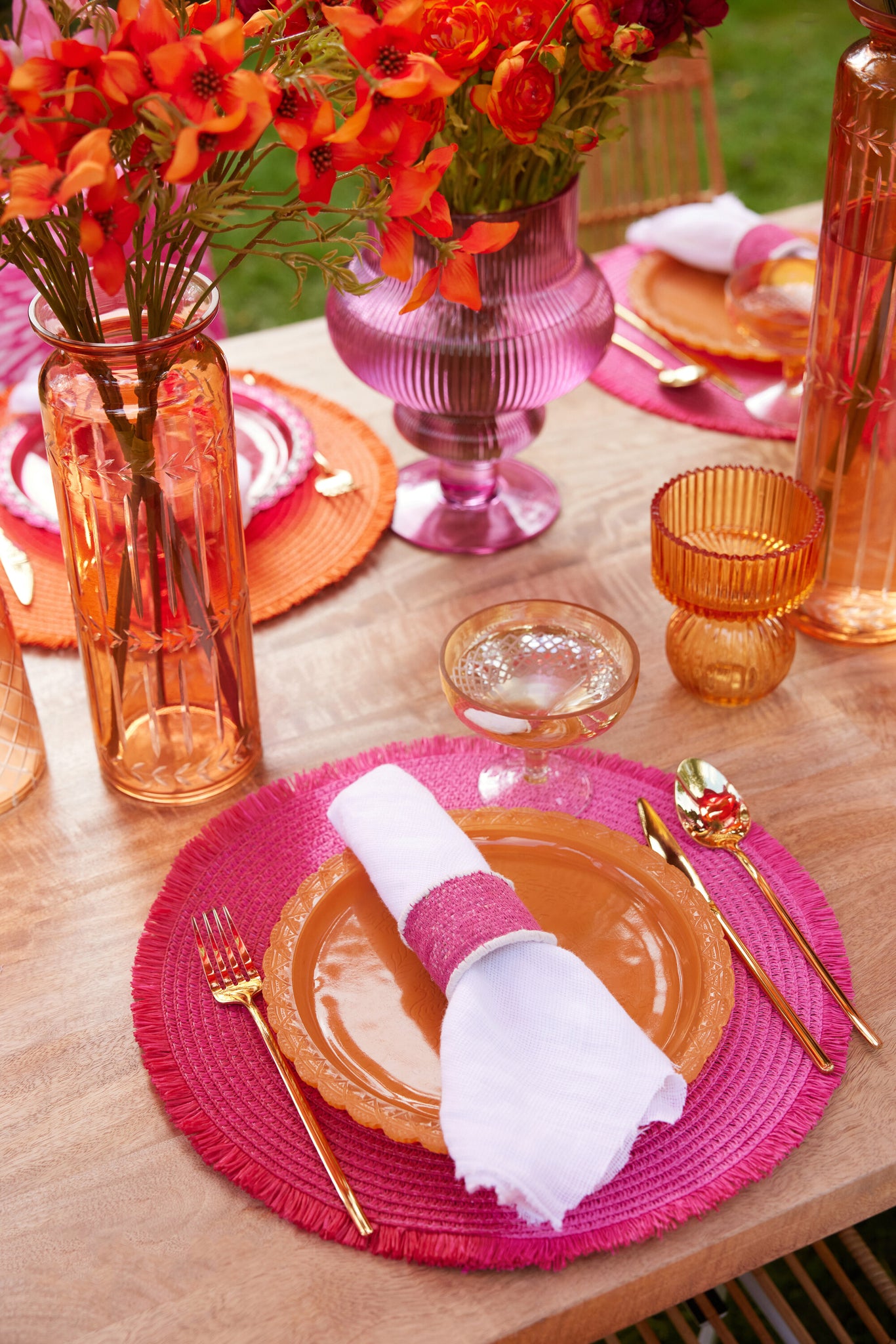 J-LINE PLACEMAT ROUND PAPER MIX (SET VAN 4) - Tuincentrum Lopik