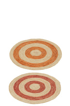 Rug Ronde Cirkels Maisblad Oranje/Rood Medium Assortiment Van 2 - Tuincentrum Lopik