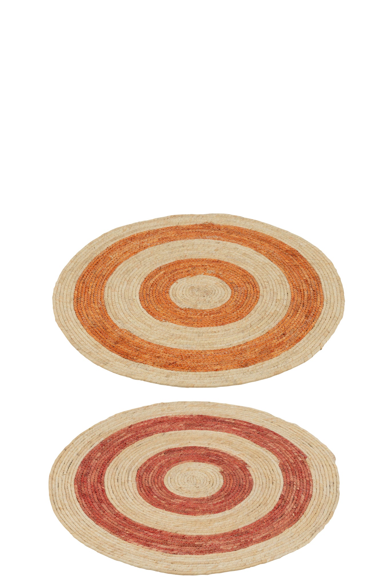 Rug Ronde Cirkels Maisblad Oranje/Rood Medium Assortiment Van 2 - Tuincentrum Lopik