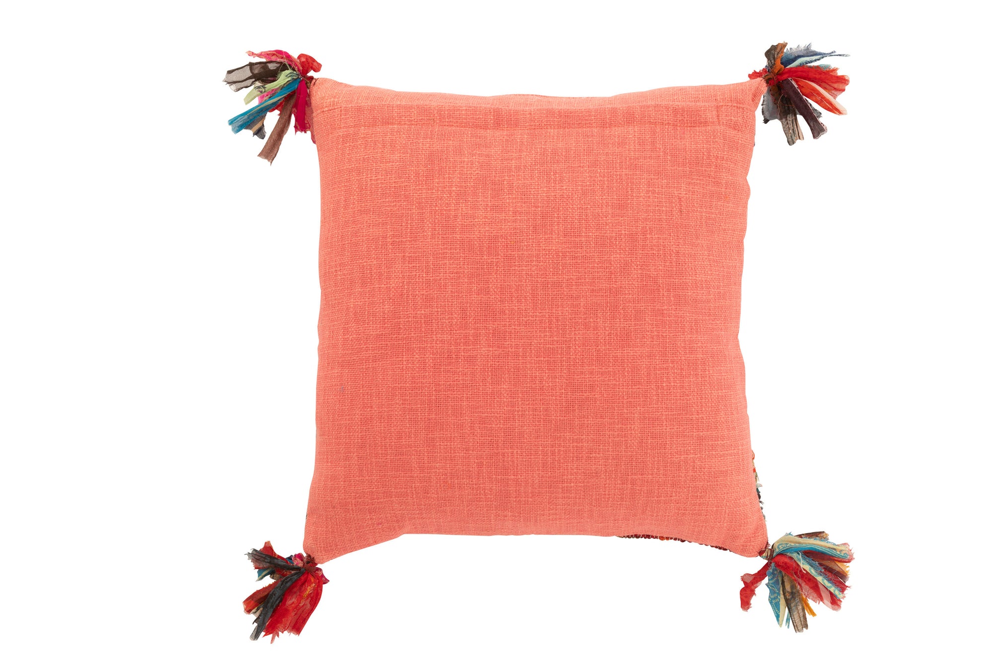 Kussen Chindi Kwastjes Katoen/Polyester Roze - Tuincentrum Lopik