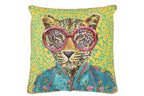 Kussen Tijger Popart Polyester/Linnen Mix - Tuincentrum Lopik