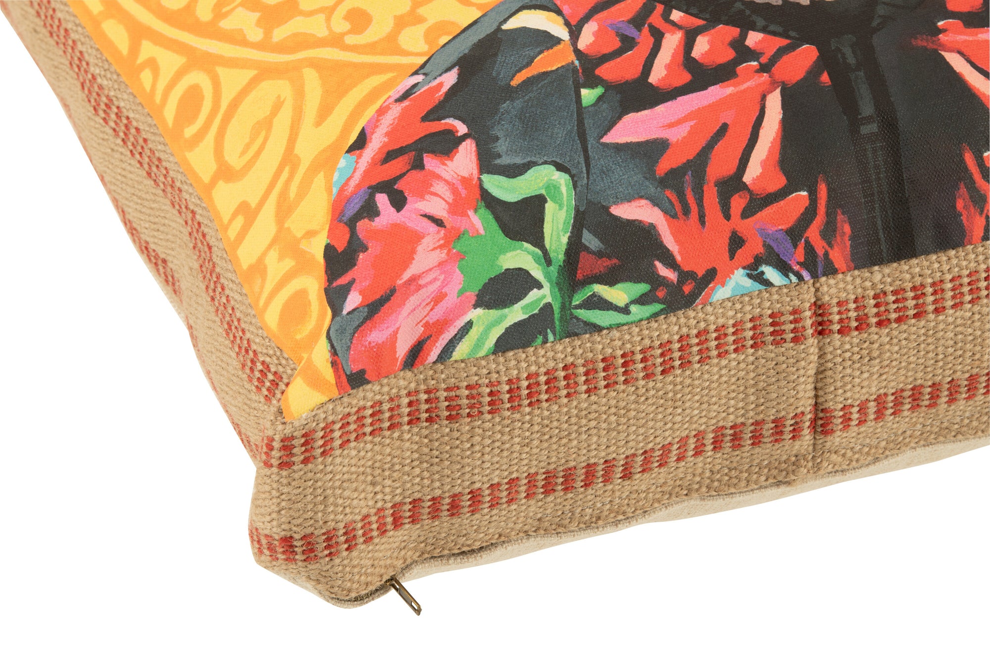 Kussen Hond Popart Polyester/Linnen Mix - Tuincentrum Lopik