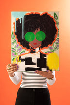 J-LINE WANDDECORATIE VROUWEN POP ART CANVAS MIX GROOT - SET VAN 2 - 75 X 100 CM - Tuincentrum Lopik