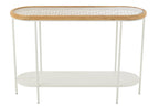 J-LINE CONSOLE MATI VURENHOUT/IJZER NATUURLIJK/WIT - Tuincentrum Lopik