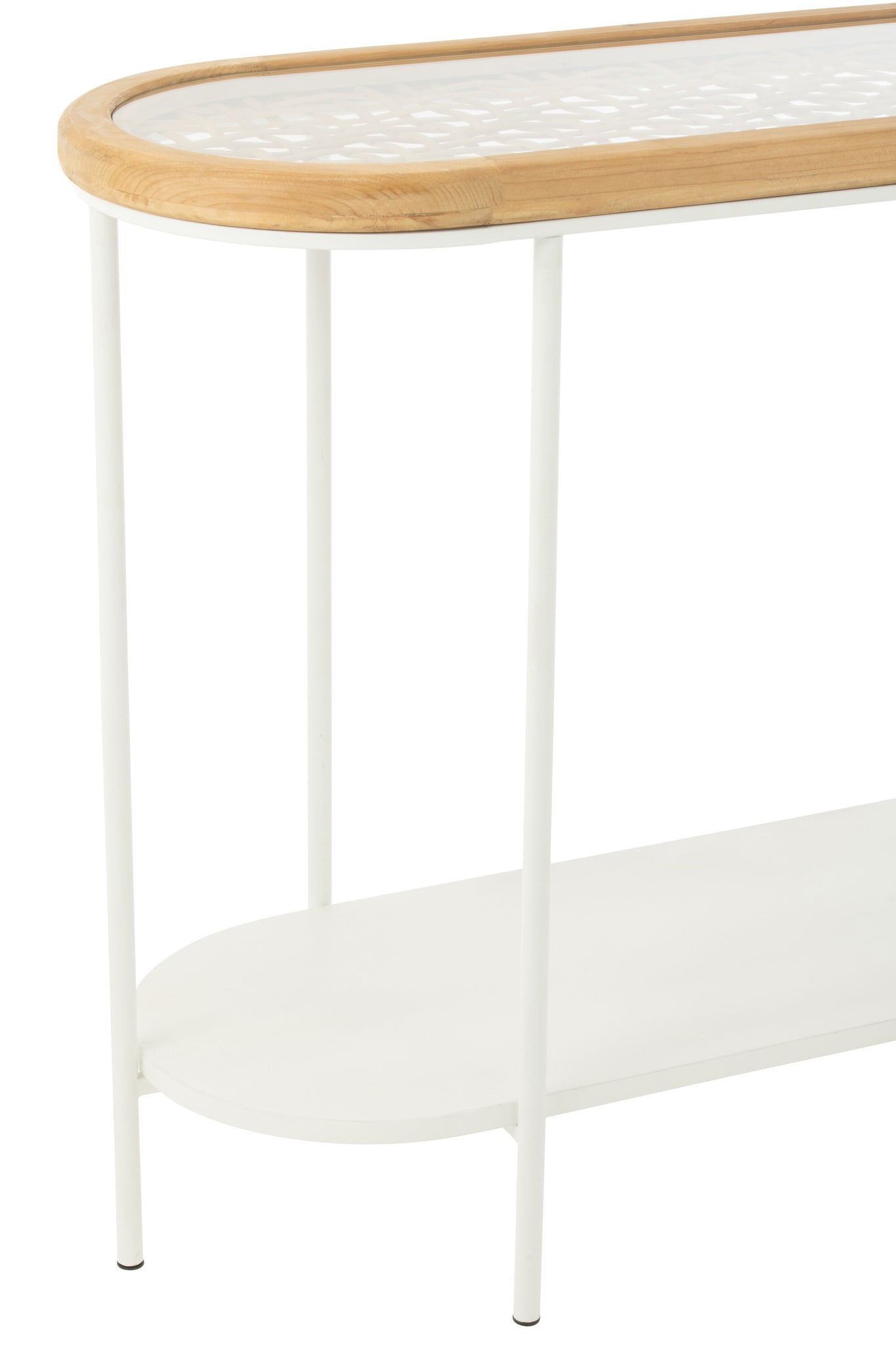 J-LINE CONSOLE MATI VURENHOUT/IJZER NATUURLIJK/WIT - Tuincentrum Lopik