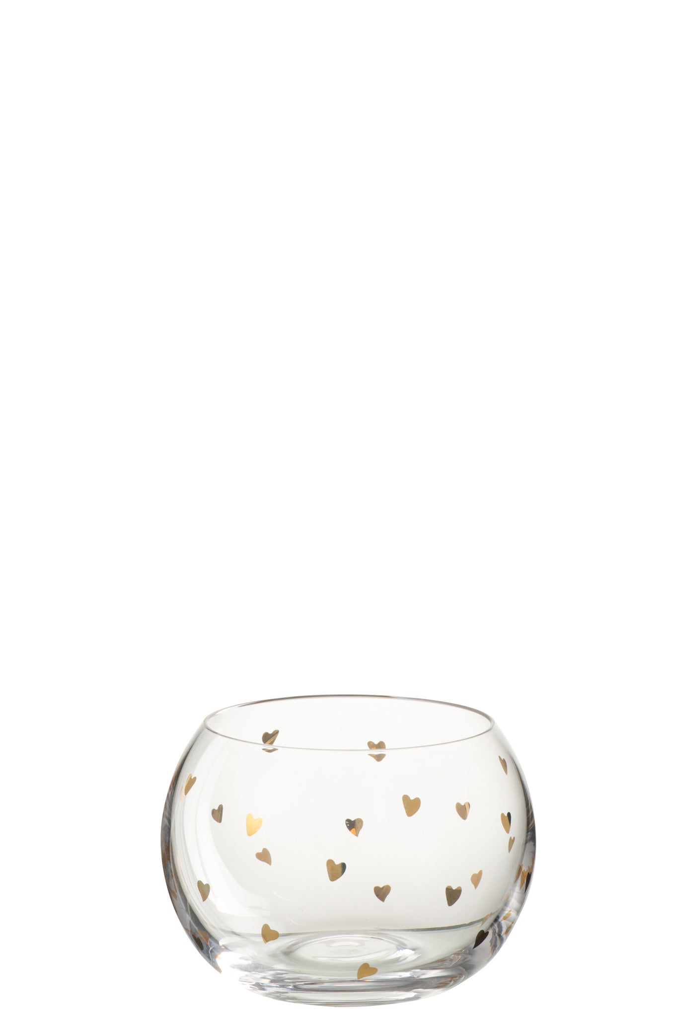 Appetize Heart Glass Transparent/Gold - Tuincentrum Lopik